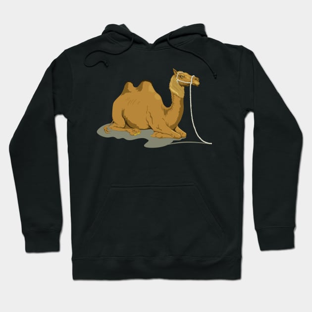 Camel Sticker Hoodie by NOKKU